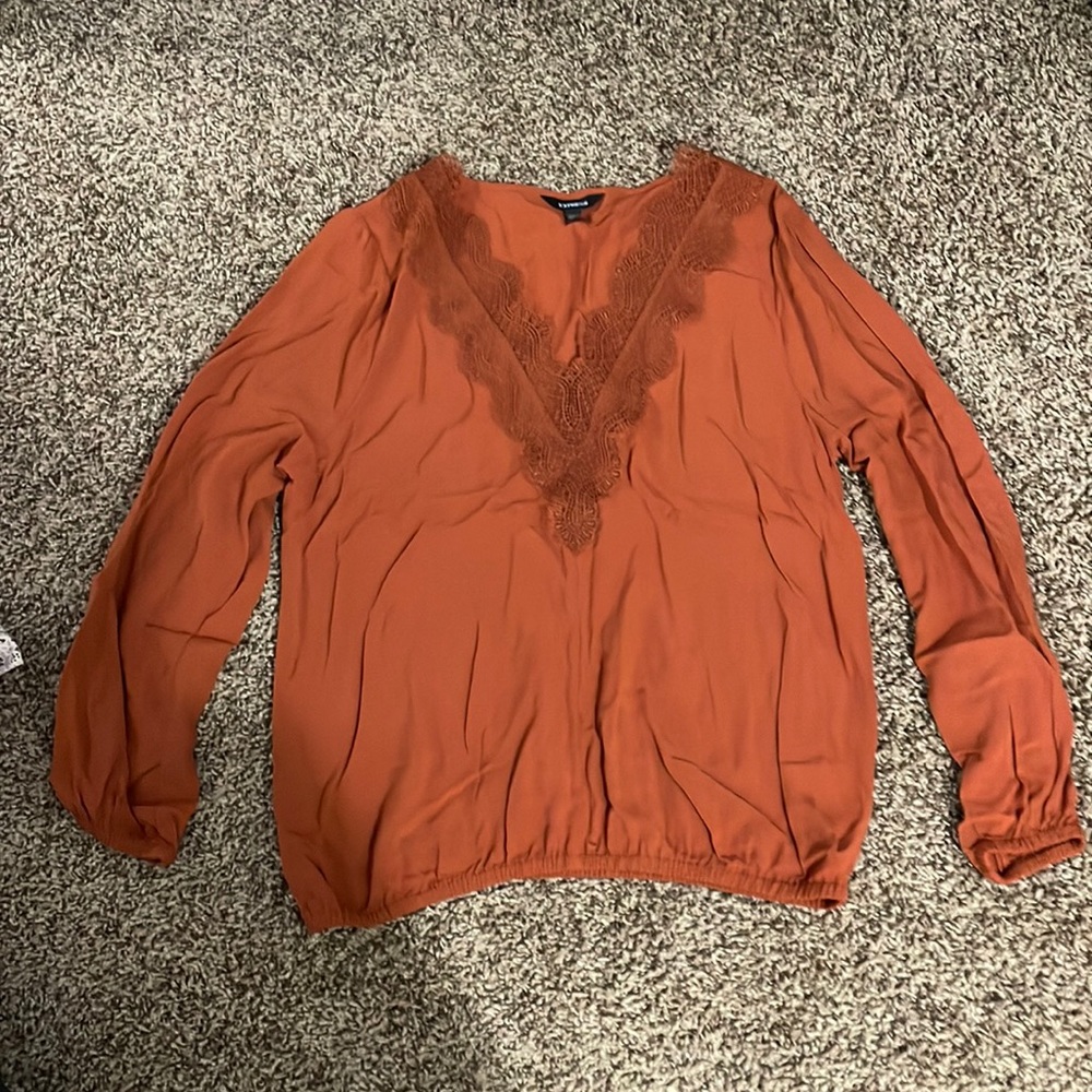 Express brand brown blouse